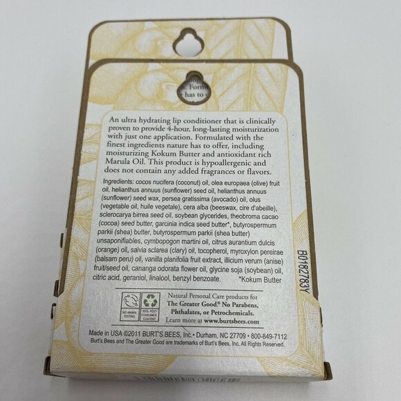 2 x 4.25g Burts Bees Lip Balm Ultra Conditioning - Picture 4 of 6